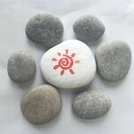 Painting Stone Manufacturer - Wholesale DIY Smooth Unpolished Natural Flat Round River Rocks