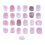 Crystal Runes Set Manufacturer - Natural Amethyst for Meditation Divination Healing Witches Rose Quartz