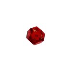Gemstone Dice Manufacturer - 7 Pcs Red Crystal Custom 8 Side with Cuspate Edge
