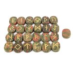Crystal Rune Stone Set Manufacturer - Suppliers 25pcs Natural Wicca Energy Reiki Tumbled Engraved