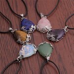 Agate Pendant Necklace Manufacturer - Natural Crystals Heart Shaped for Women Accessories