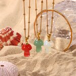 Crystal Pendant Manufacturer - Natural Chakra Healing 20mm Mushroom Charm Mini Gemstone