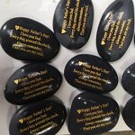 Worry Stone Manufacturer - Father's Day Natural Pebbles Chakra Massage Healing Energy Word Stone