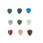Guitar Picks Manufacturer - Smooth Hand Feeling Custom Stone Black Printed Logo Wholesale