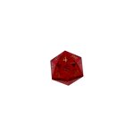 Gemstone Dice Manufacturer - 7 Pcs Red Crystal Custom 8 Side with Cuspate Edge