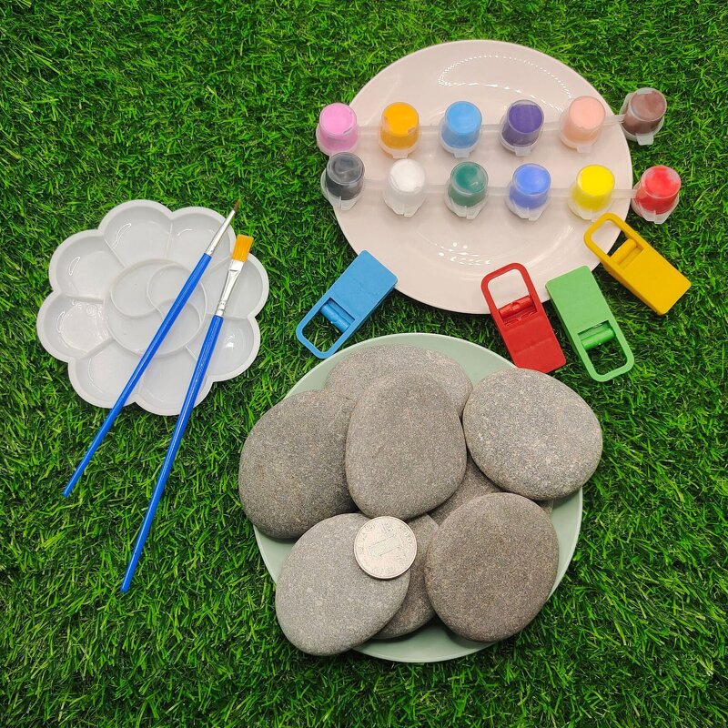 Rock Painting Kits Manufacturer - Hide and Seek Glass Mosaic Tile Drawing Art for Kids DIY Toy