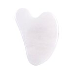 Gua Sha Scraping Board Manufacturer - 2024 New White Jade Custom Logo Heart Stone Facial Tool