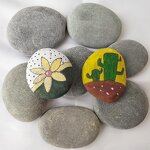 Painting Rocks Manufacturer - Round Marble Stones Educational Toys Smooth Pebble for Kids Arts
