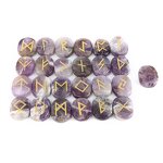 Crystal Rune Stone Set Manufacturer - Tiger Eye Natural Wicca Energy Reiki Tumbled Engraved