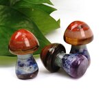Stone Pendant Manufacturer - Natural Tiger Eye Quartz Amethysts Leaf Mushroom for Jewelry