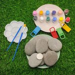Painting Rocks Manufacturer - Round Marble Stones Educational Toys Smooth Pebble for Kids Arts