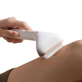 Jade Roller Gua Sha Kit - Techlove Handheld Red Light Wrinkle Remover Body Tool