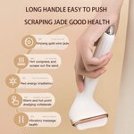 Jade Roller Gua Sha Kit - Techlove Handheld Red Light Wrinkle Remover Body Tool