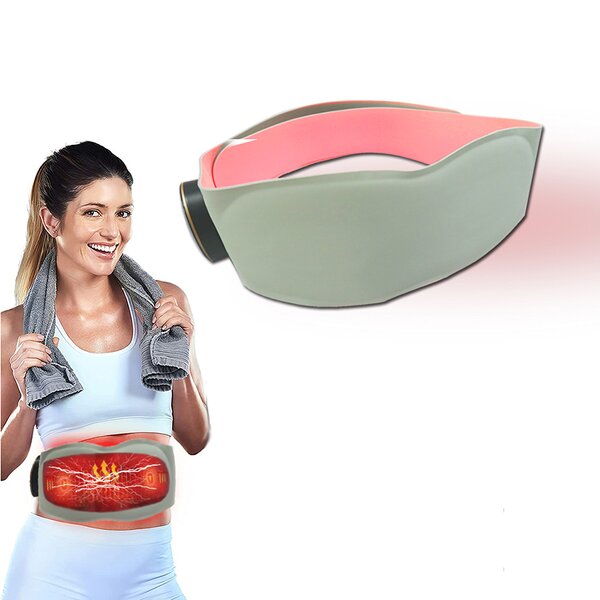 EMS Massage Belt Manufacturer - 16-Level Rechargeable Pulse Heating Red Light for Waist