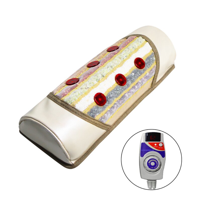 Massage Pillow Manufacturer - Photon Light Therapy with 7 Natural Jade Stone for Lumbar Support