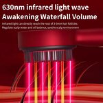 3-in-1 Scalp Massager - Electric Red Light Oil Applicator Removable Comb Tool