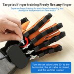Medical Robotic Glove - Electric Soft Portable Stroke Finger Therapy Training Tool