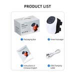 Heated Knee Massager - Cordless Airbag Air Pressure Vibrating Red Light Therapy Tool