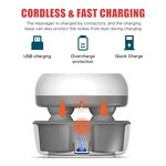 Cordless Scalp Massager - Electric Head Massager 84 Kneading Nodes Hair Growth Tool