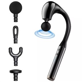 U-Shaped Massage Gun - Electric Extended Handle Body Facial Back Hammer Tool