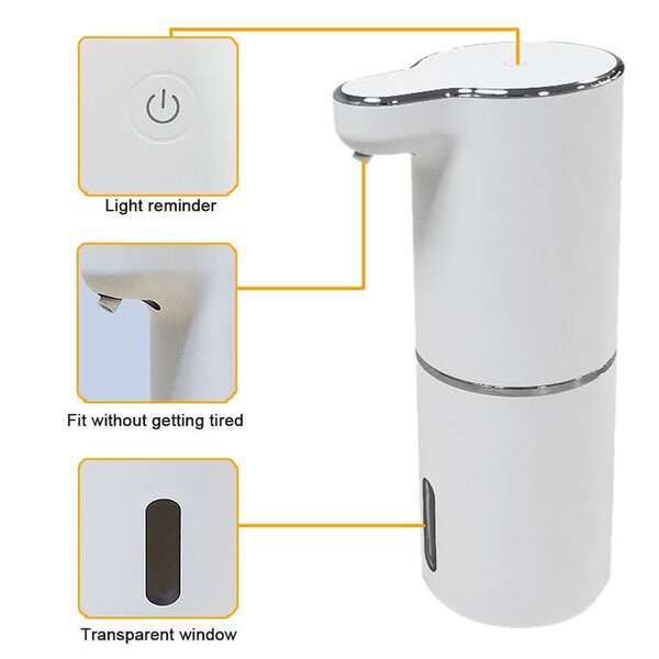 Automatic Foaming Dispenser - Infrared Motion Sensor Hands-free Kitchen Bathroom Tool