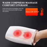 Cordless Hand Massager - Electric Vibrating Acupressure Warmer Finger Joint Palm Tool