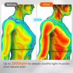 U-Shaped Massage Gun - Electric Extended Handle Body Facial Back Hammer Tool