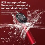 3-in-1 Scalp Massager - Electric Red Light Oil Applicator Removable Comb Tool