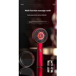 Cordless Scalp Massager - Electric Brush Comb Oil Applicator Vibrating Cleansing Tool