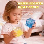 Resin Paperweight - Dried Floral Specimen Home Wedding Decoration Craft Tool