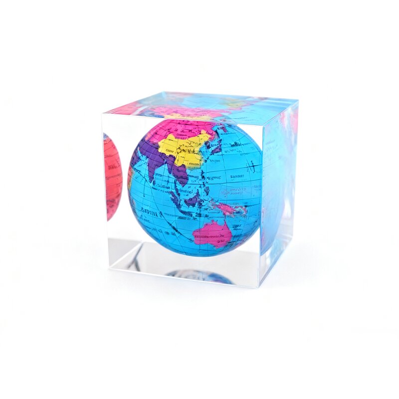 Acrylic Globe Ornament - Simple Design OEM Intuitive Kids Learning Tool