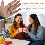 Resin Paperweight - Botanical Specimen Dried Flower Embedded Cube Gift Decor Tool