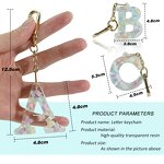 Resin Alphabet Keychains - Wholesale A-Z Initial Charms Bulk Gift Branding Tool