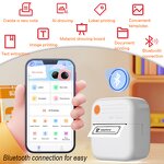 Mini Thermal Printer - Portable Bluetooth Wireless Photo Label DIY Crafts Tool