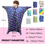 Dinosaur Sensory Sock - Rainbow Pattern Promote Relaxation Enhance Proprioception