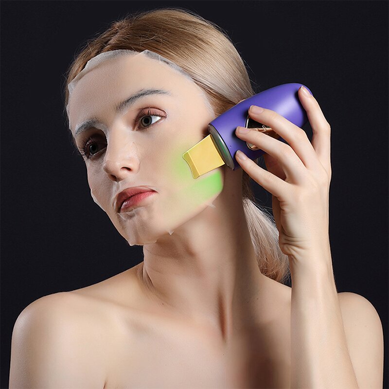 Ultrasonic Skin Scrubber - Vibration Face Spatula Blackhead Remover Clean Tool