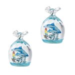 Dolphin Quicksand Timer - Decompression Oil Drop Crystal Hourglass Pen Holder