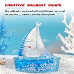 Acrylic Sailboat Ornament - Marine Style Resin Wedding Party Novelty Gift Tool