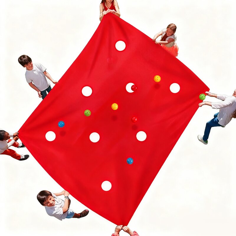 Outdoor Team Building Set - Holey Tarp Challenge Group Dynamic Sports Toy Tool