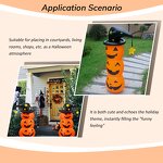 Pumpkin Boxing Bag - Kid-Friendly Blow-Up Tumbler Interactive Halloween Toy