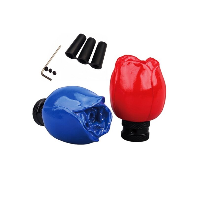 Racing Gear Shift Knob - Universal Manual Marble Pearl Long Stick Auto Accessory