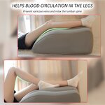 PVC Flocking Footstool - Comfortable Inflatable Home Relaxation Foot Rest Tool