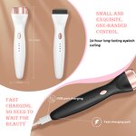 Luxury Electric Lash Curler - Customizable Heat Settings Compact Home Beauty Tool