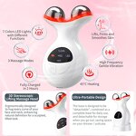 3D Lifting Facial Massager - 7 Color LED Microcurrent Anti-Aging Rejuvenation Tool