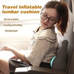 Inflatable Lumbar Cushion - Sciatica Relief Lower Back Rest Camping Car Office Tool