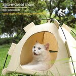 Waterproof Pet Tent - Breathable Dog Cat Mini Teepee Portable Indoor Outdoor Kennel