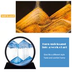 3D Quicksand Art - Deep Sea Landscape Glass Relaxing Home Office Desk Decor