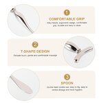 T-handle Alloy Massager - One-piece Face Eye Cream Scraper Beauty Care Tool