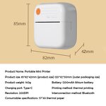Mini Thermal Printer - Portable Bluetooth Wireless Photo Label DIY Crafts Tool