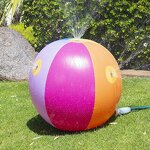 Inflatable Sprinkler Ball - 60cm PVC Beach Family Water Games Summer Toy